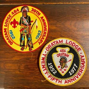Two Vintage Scout Patches